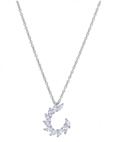 Collier Comete Femme Sposa Glamour in Argent Zircone GLA 259